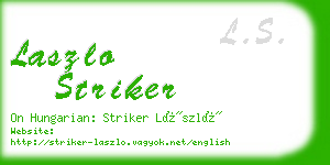 laszlo striker business card